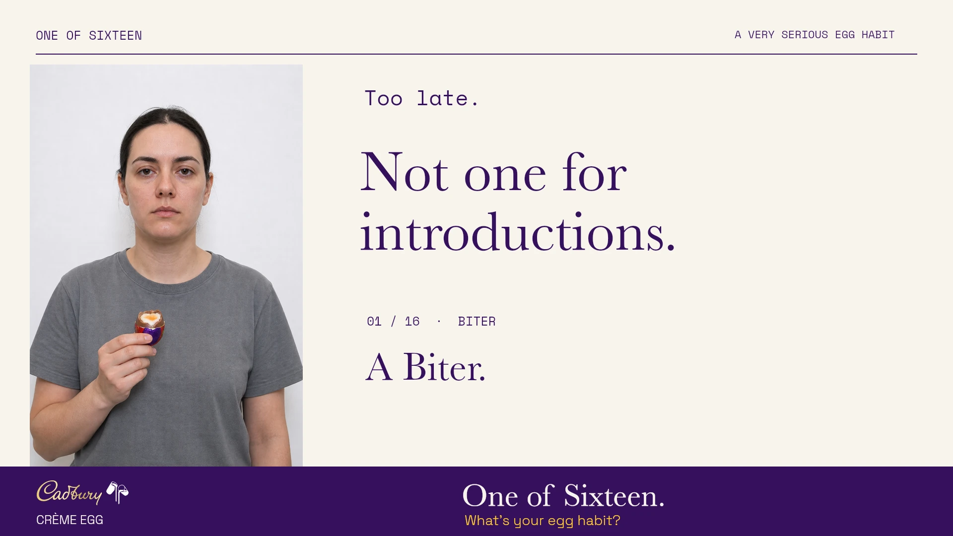 One of Sixteen